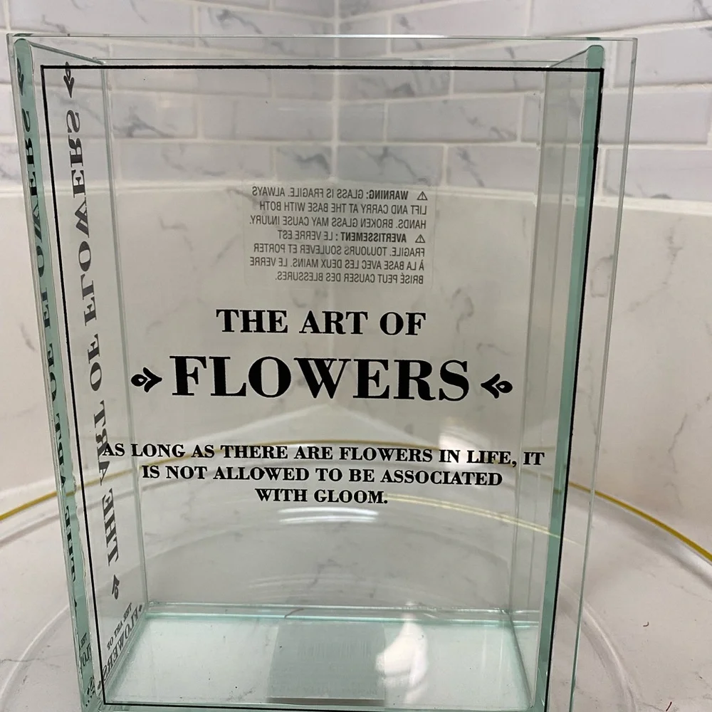 The Art of Flowers Glass Art Piece